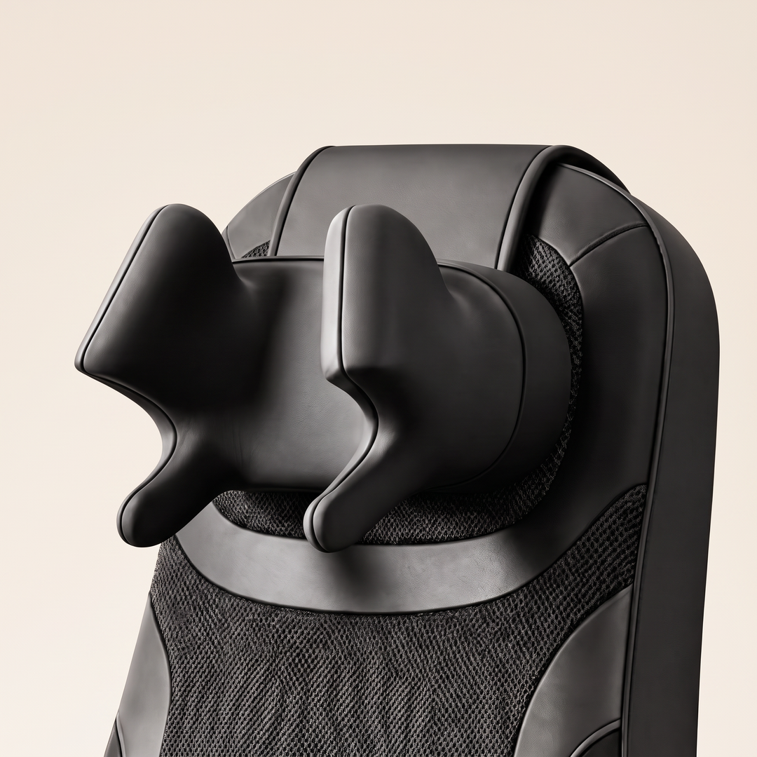 Close view of The Sereno Lite's neck kneading prongs