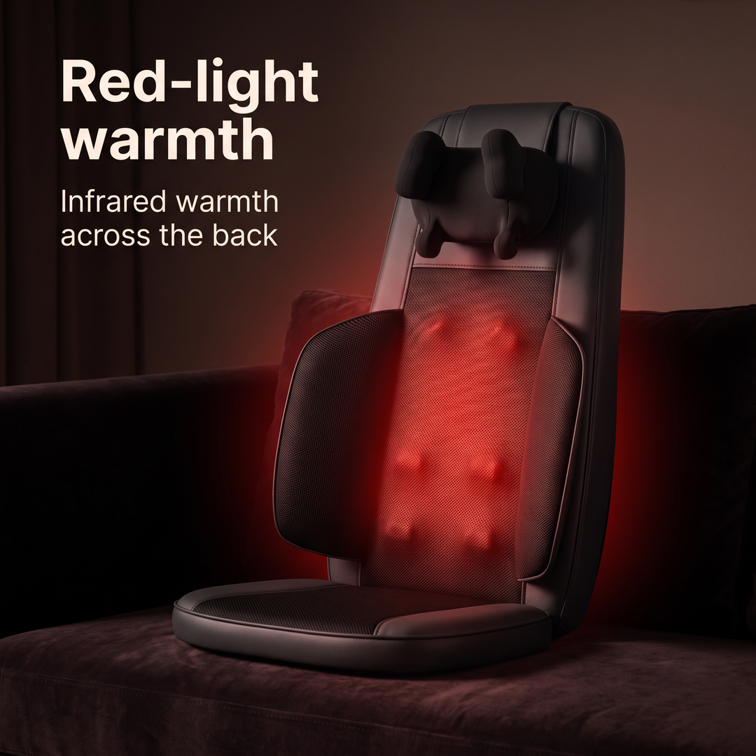 Red-light warmth: infrared warmth across the back