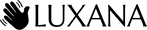 LUXANA wordmark with waving hand icon